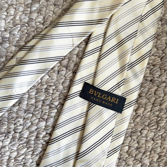 Authentic Bvlgari Handmade Tie Designer - Picture 3 of 3